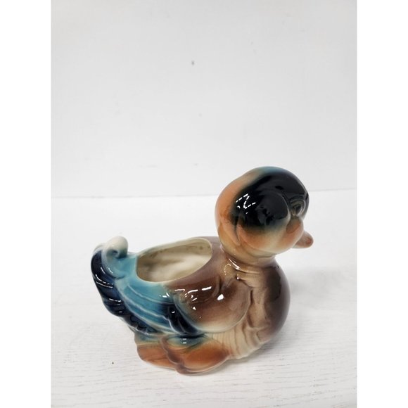VTG Royal Copley Baby Mallard Duck Planted Flower Pot Ceramic Farmhouse Country - Picture 6 of 11